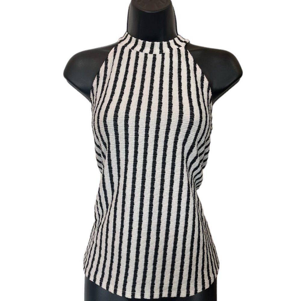 Women's Striped Halter Top Size S